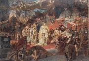 Karl von Piloty Thusnelda in the Triumphal Procession of Germanicus Germany oil painting artist